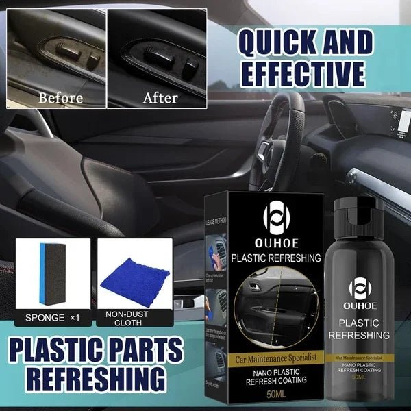 ShineMaster Plastic Revitalizing Coating Agent Product - UzoShop -Plastic Revitalizing Coating Agent -armrest cleaner