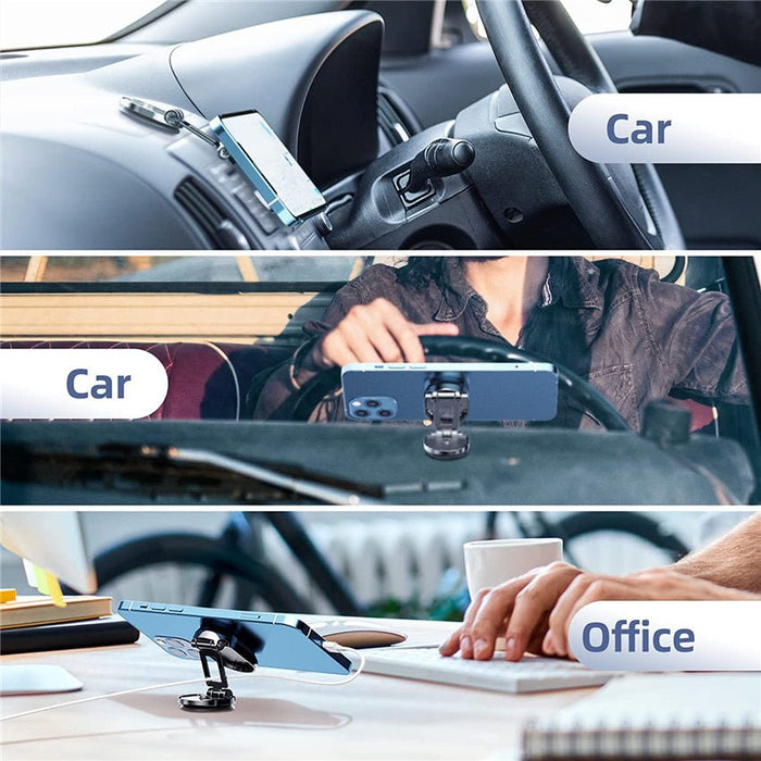 DriveEasy Magnetic Phone Holder Product - UzoShop -Phone Holders & Mounts -360-degree rotation - car