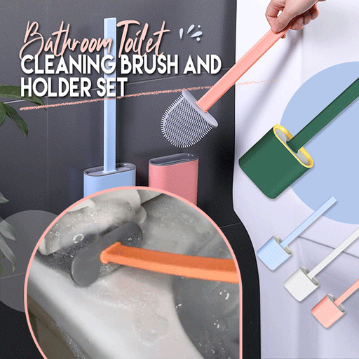 Bathroom Toilet Cleaning Brush And Holder | UzoShop