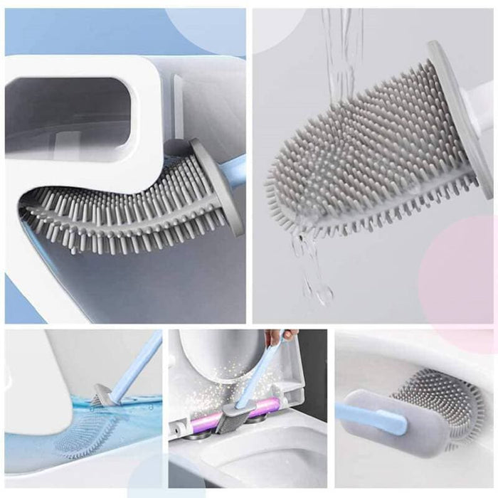 Bathroom Toilet Cleaning Brush And Holder | UzoShop