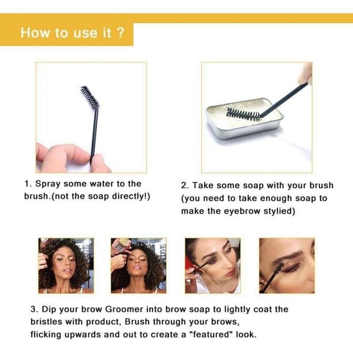 Brows Makeup Balm Styling Waterproof Brows Soap Kit product | UzoShop