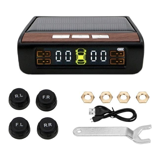Car Tyre Pressure Monitor Temperature - Monitoring System With 4 External Sensors | UzoShop
