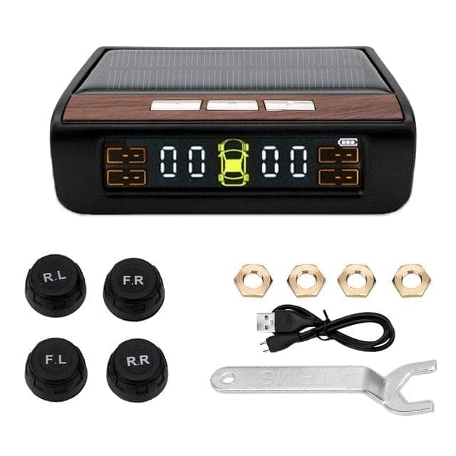 Car Tyre Pressure Monitor Temperature - Monitoring System With 4 External Sensors | UzoShop