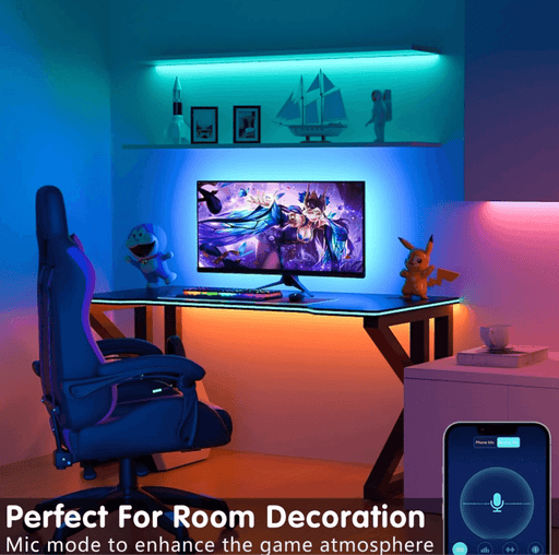 GlowTunes - the ultimate sound-activated RGB copper string lights | UzoShop