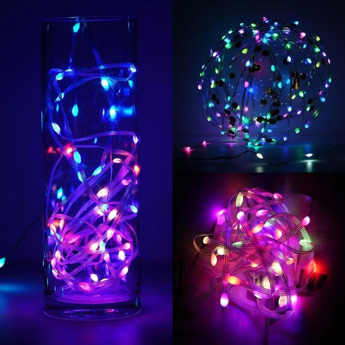 GlowTunes - the ultimate sound-activated RGB copper string lights | UzoShop