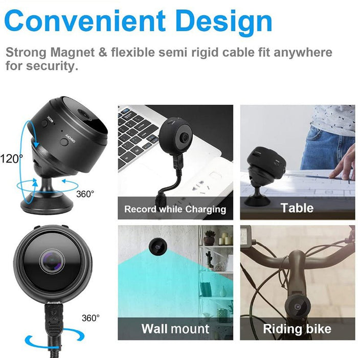 Mini 1080p HD Wireless Magnetic Security Camera Product | UzoShop