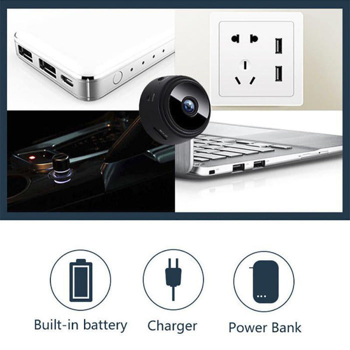 Mini 1080p HD Wireless Magnetic Security Camera Product | UzoShop
