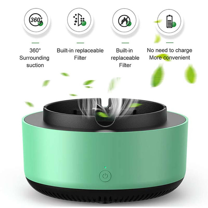 Smokeless™ Ashtray Product - UzoShop -Air Purifying Ashtray -3+1 Sale - air purification
